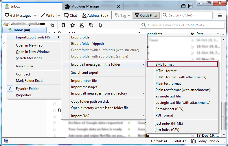 Save an Email From Hotmail to Your Hard Disk as EML