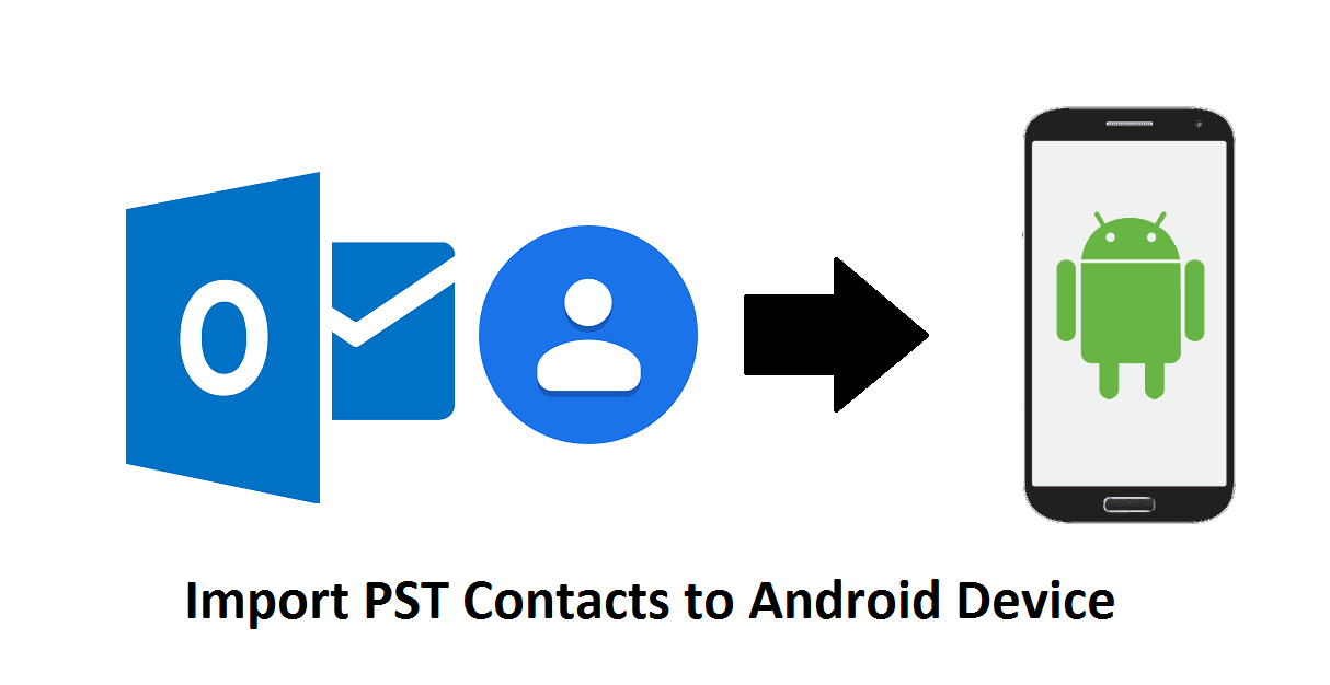 import pst contacts to android device