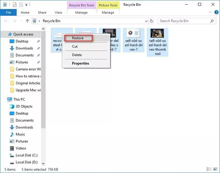 recover deleted Files from external hard drive
