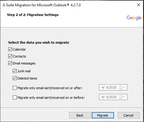 migrate Hotmail to gmail