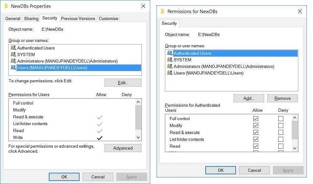 SQL Server Unable to Open the Physical File