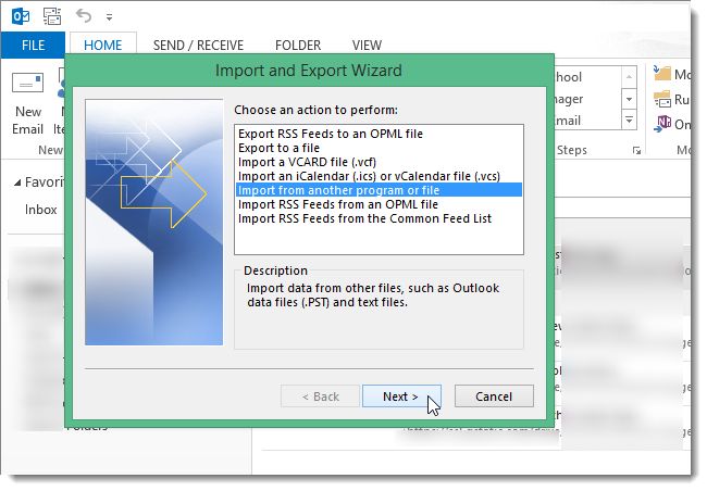 how to import contacts into outlook 2010 from vcard