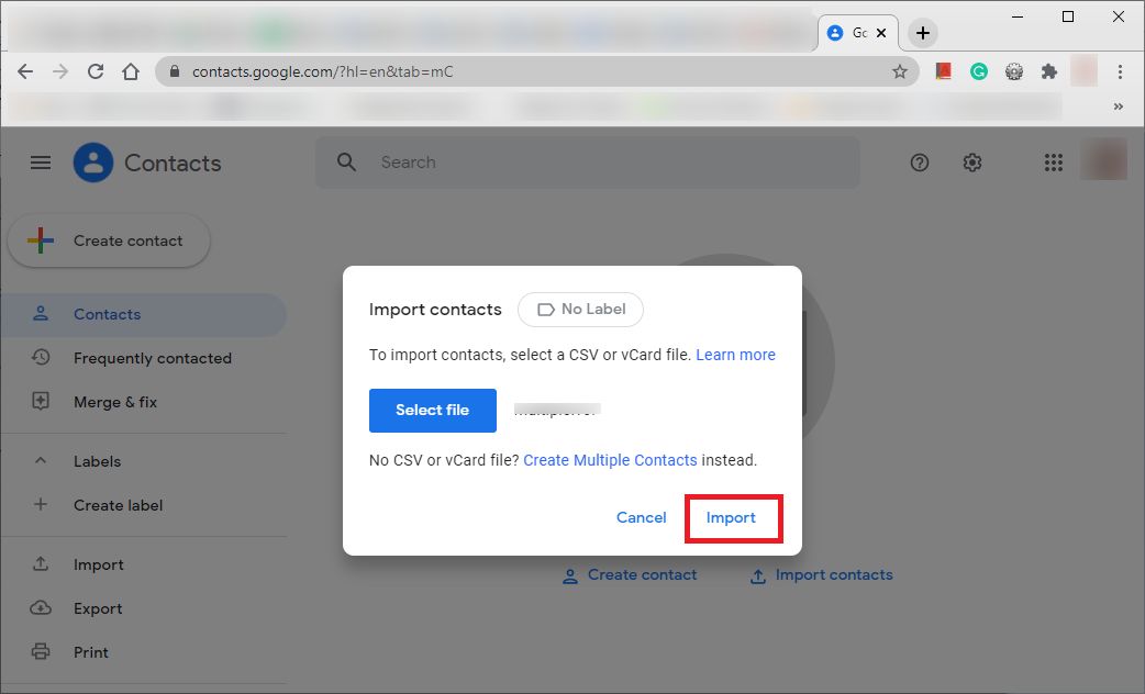 Export Android Contacts to Gmail CSV