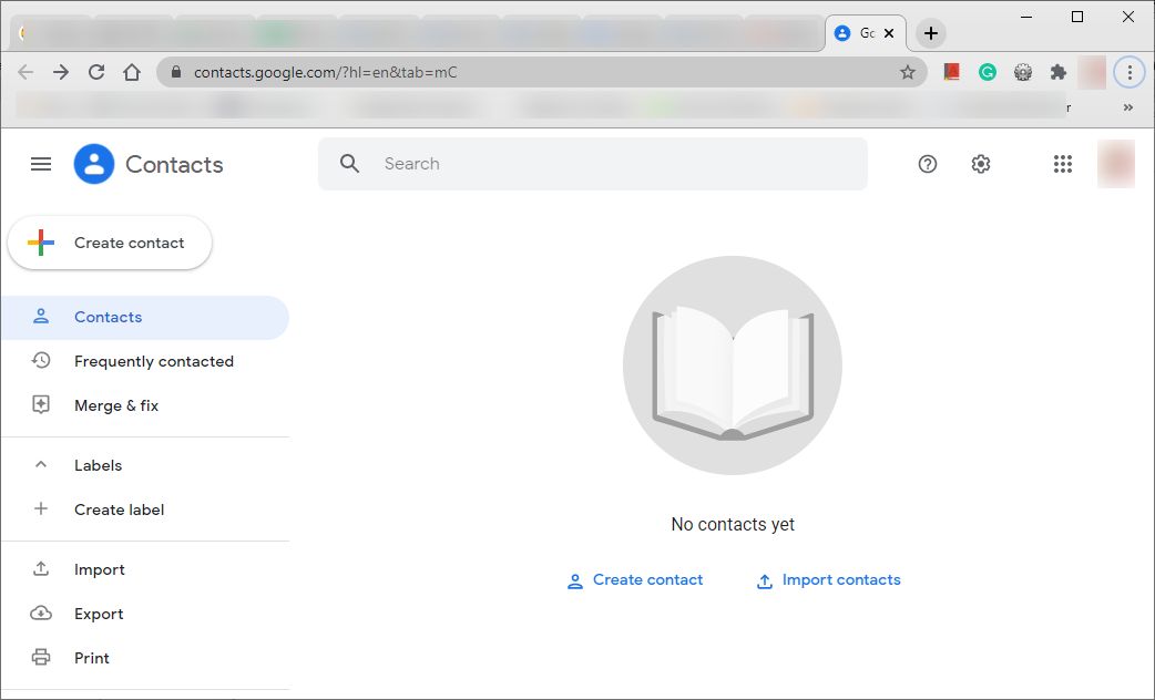 Gmail contacts