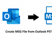 Create MSG File from Outlook PST