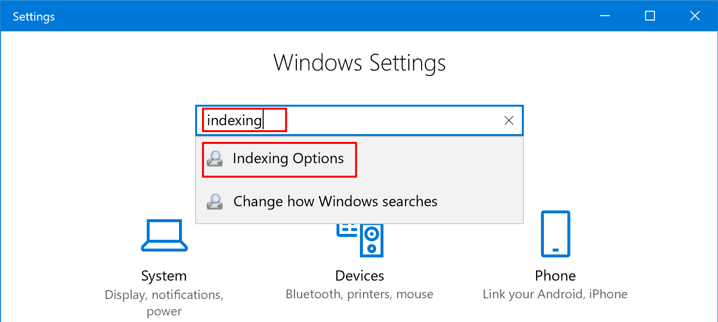 search data into MSG file