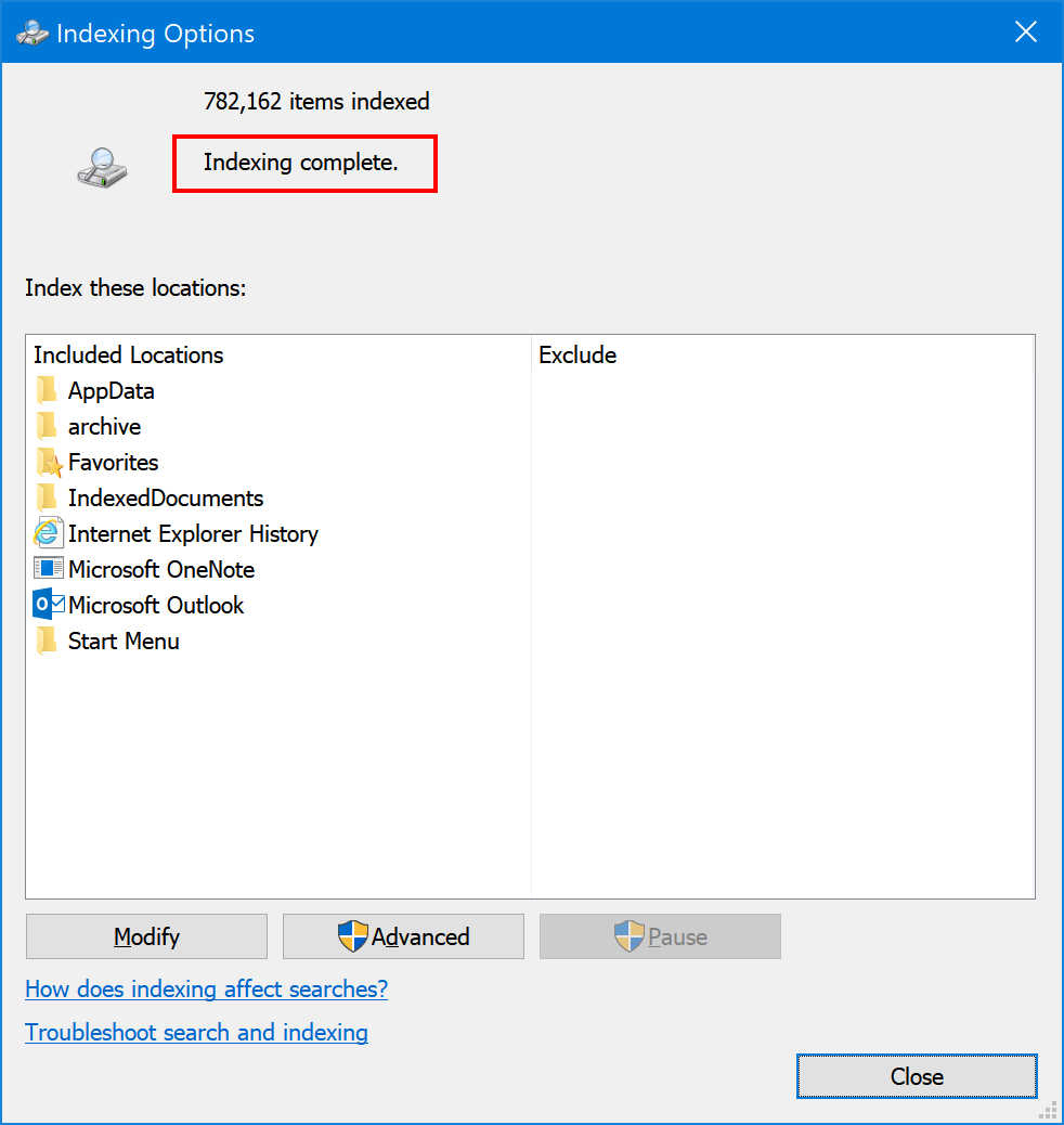 Search data into msg file outlook