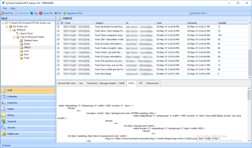 html view