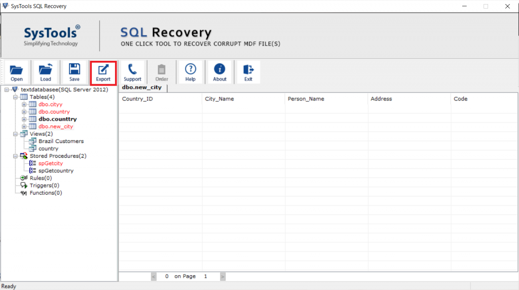 Preview Database Objects