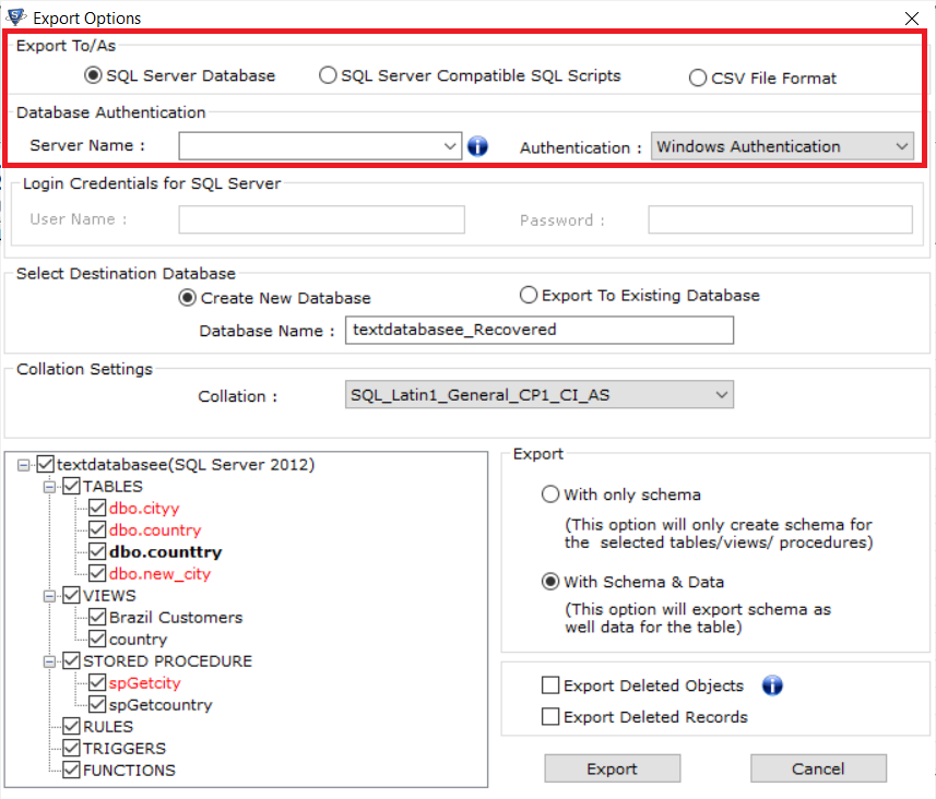 Recover database from Suspect mode