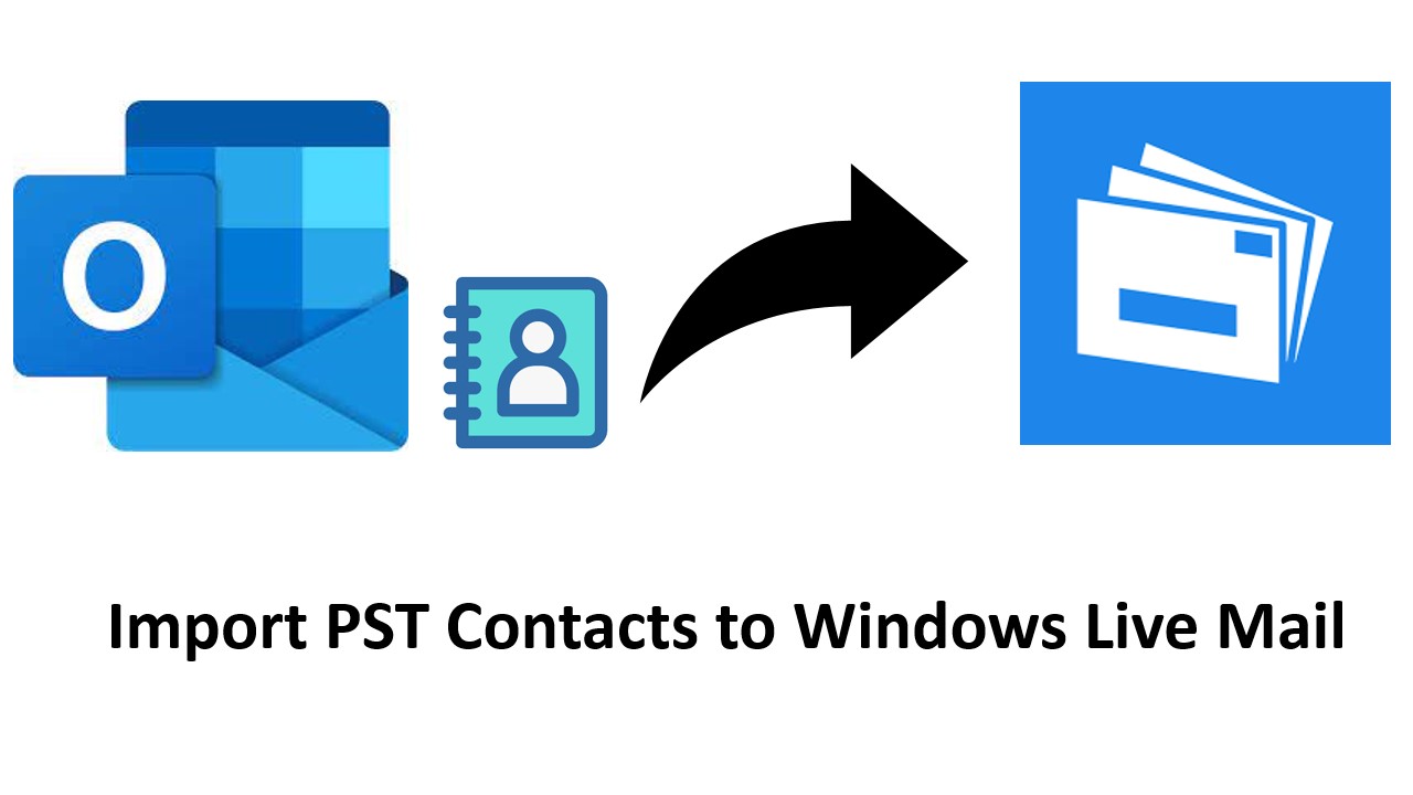 import pst contacts to windows live mails