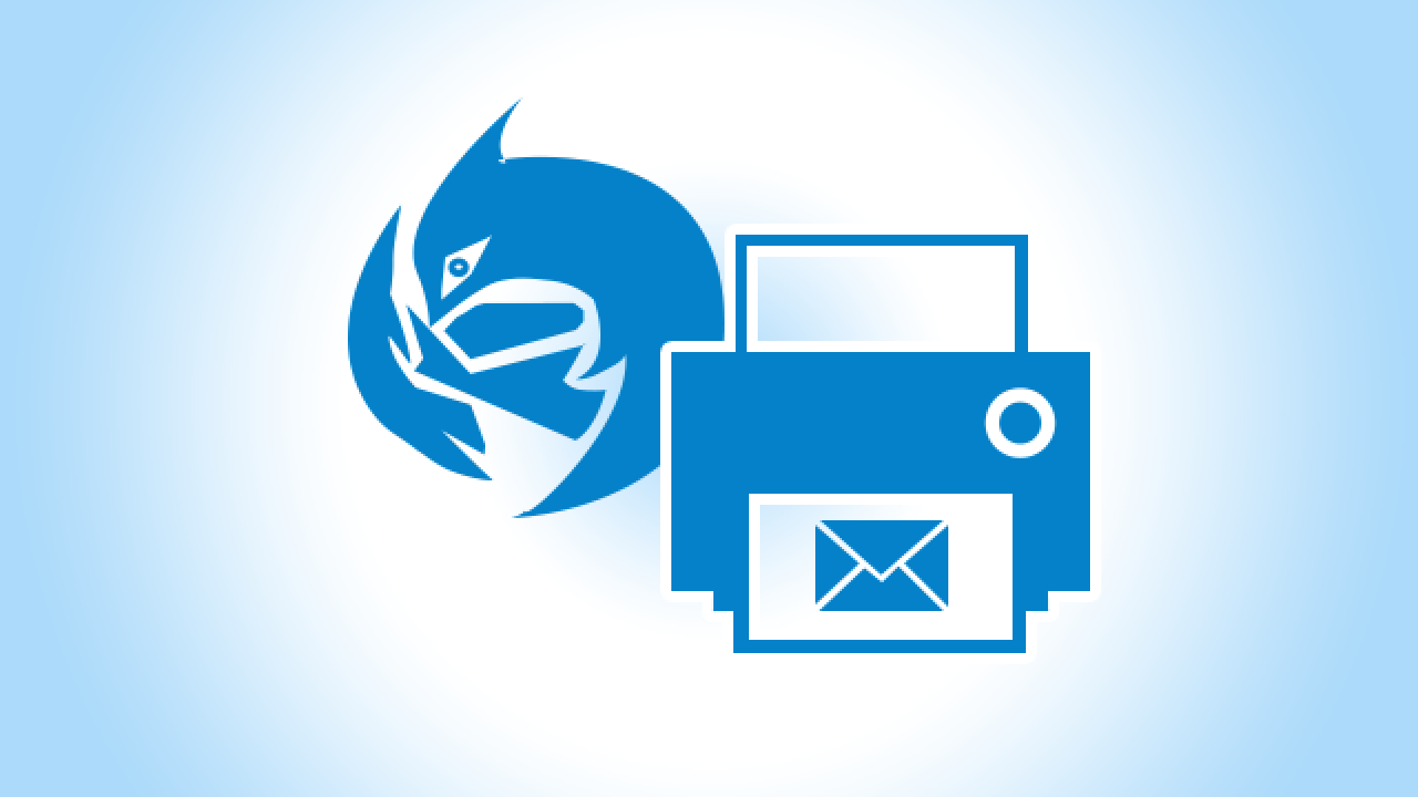 cannot print thunderbird file