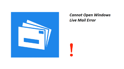 cannot open WLM emails