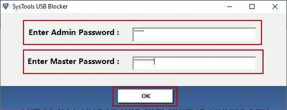 enter the admin password