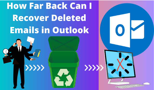 how far back can I recover deleted emails in Outlook
