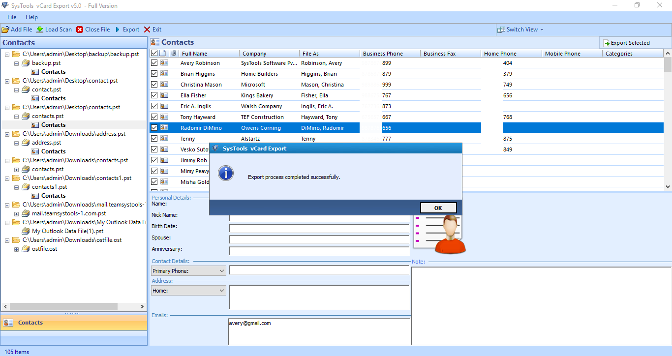 import outlook contacts to thunderbird