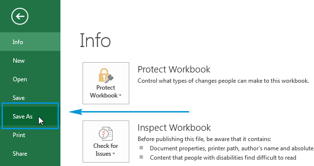 Save the Excel File as a CSV 