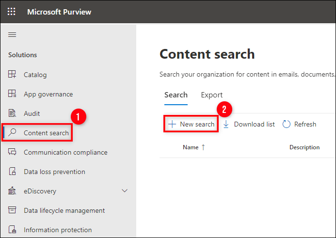 go back to ‘Security and Compliance’ section to backup Office 365 to pst file format