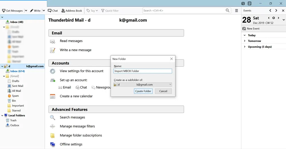 export email from thunderbird to outlook