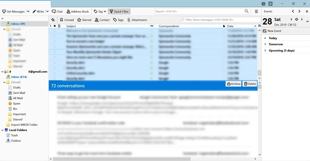 import from thunderbird to outlook