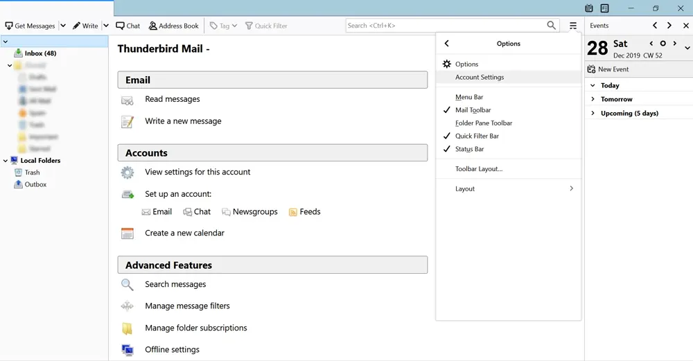transfer thunderbird to outlook