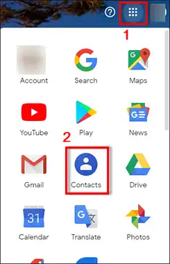 Go to Google Contacts