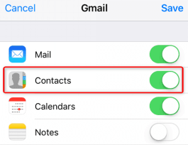 Import Gmail Contacts to iPhone Done