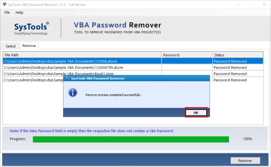 Remove Excel VBA project password
