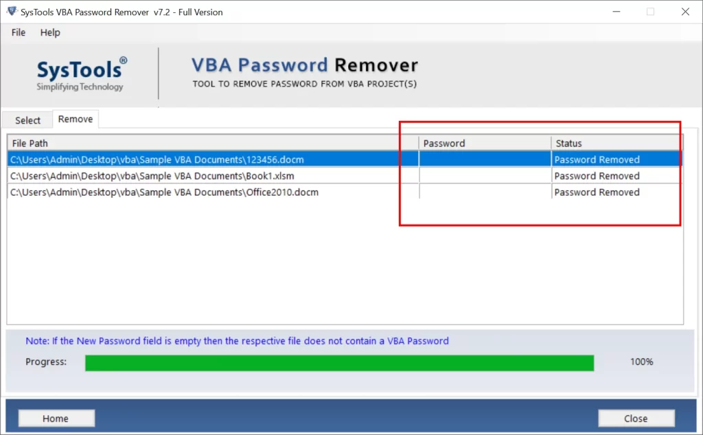 Excel VBA project password deleted