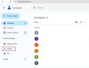 select import option