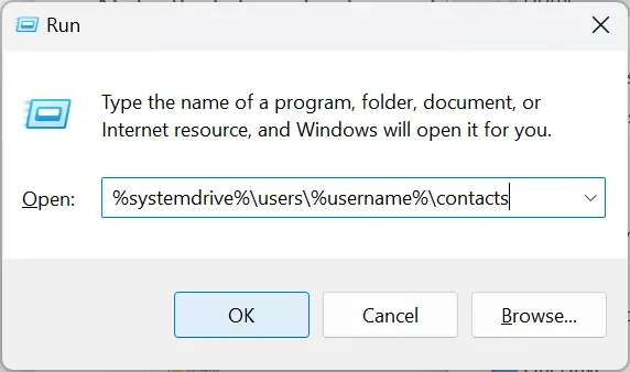 run command