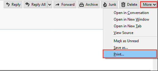 Print MBOX Files in Portable Format