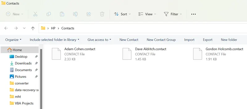 convert VCF file to Excel 