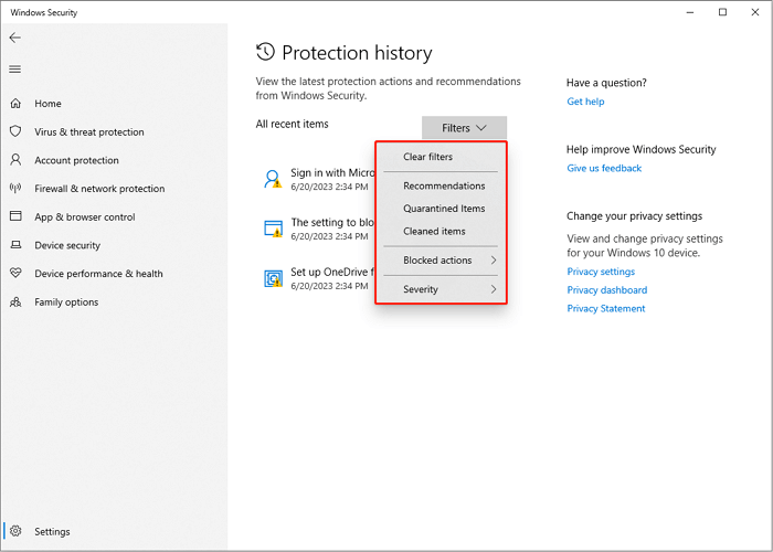 recover data deleted by windows defender