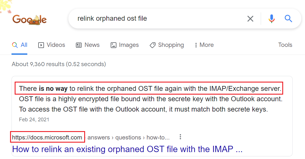 read ost file
