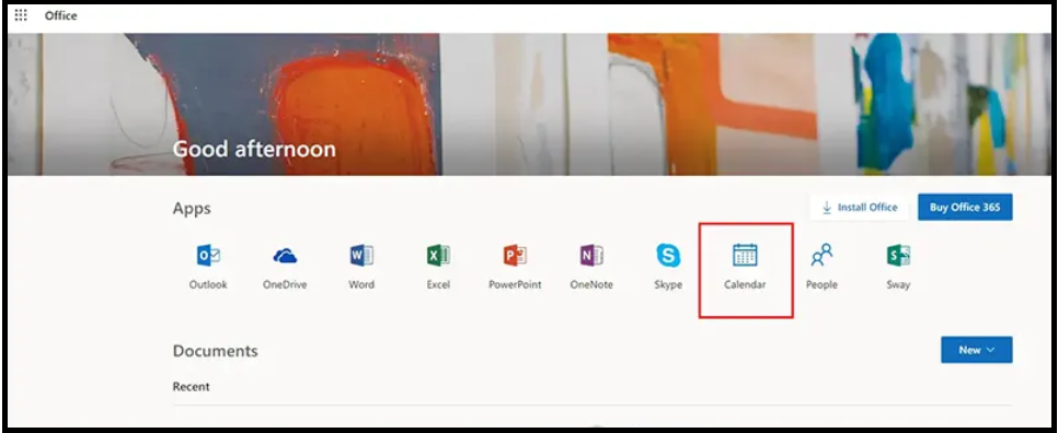 Calendar option to import ics into office 365