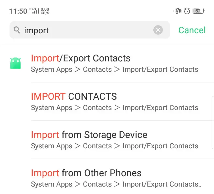 import contacts from excel