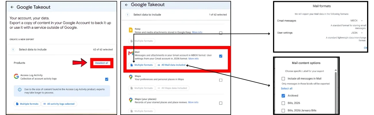 How to use Google Takeout