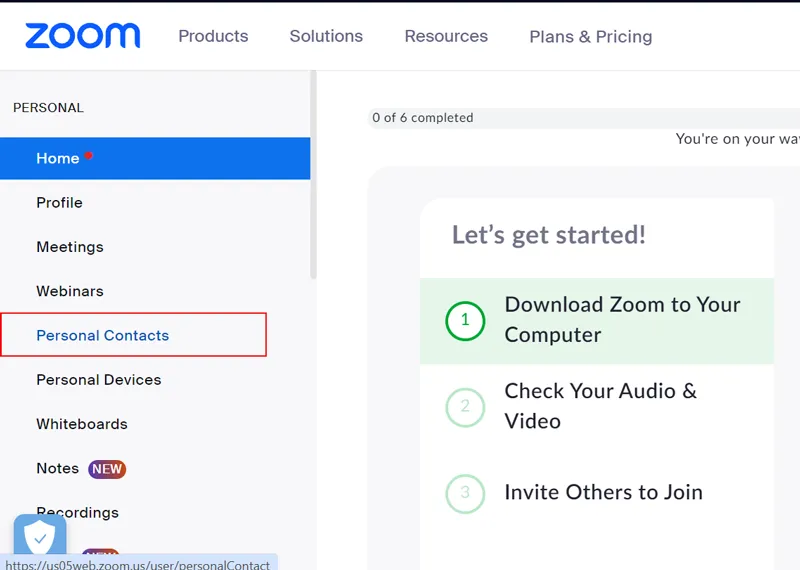 open Zoom application