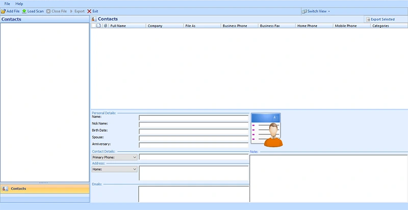 download outlook contacts export tool
