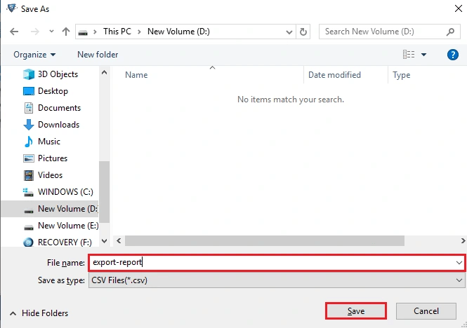generate converted CSV file