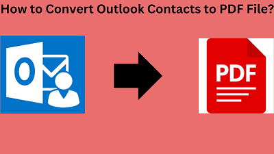 convert Outlook contacts to PDF