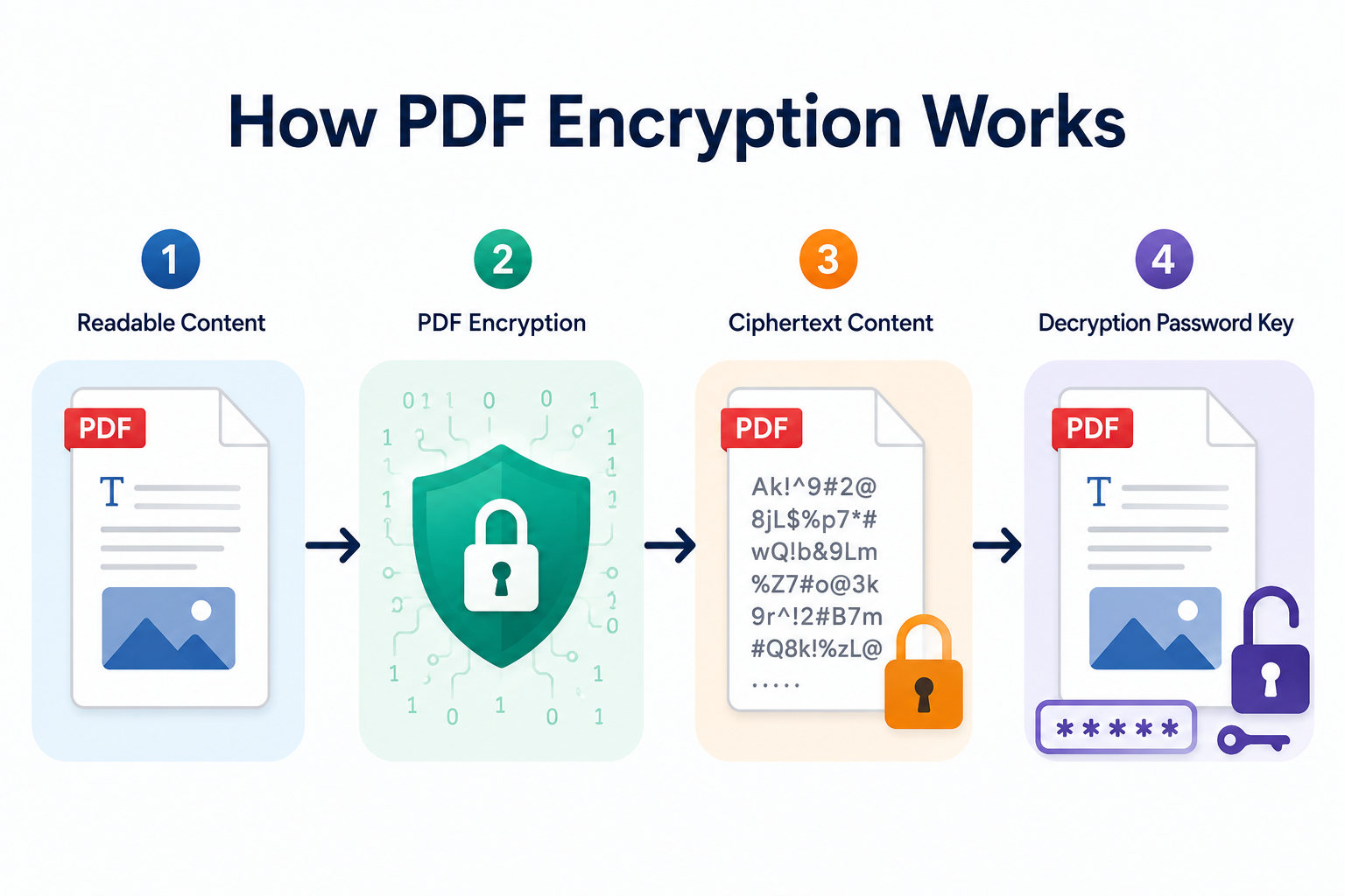 how pdf encryption works