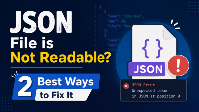 json file is not readable