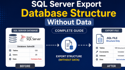 sql server export database structure without data