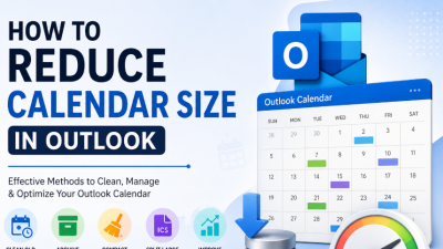 how to reduce calendar size in Outlook