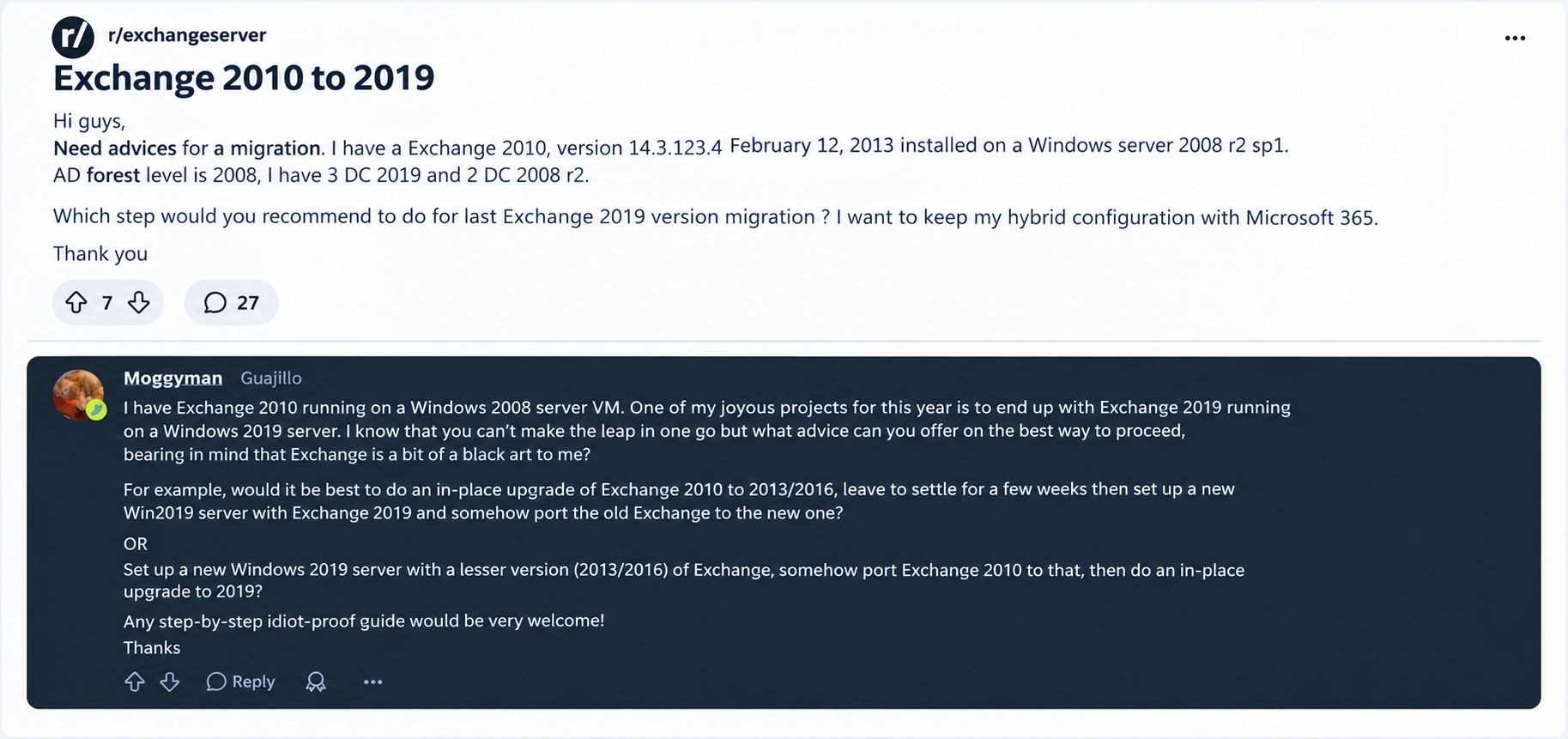 Migrate Exchange 2010 to 2019