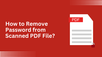 remove password from scanned pdf