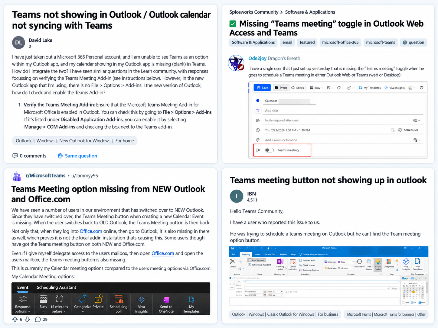 Why Teams Not Showing Up in Outlook