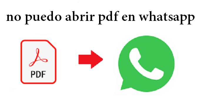 no puedo abrir pdf en whatsapp